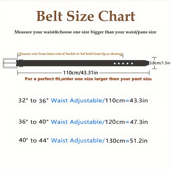 [Vintage | Leather] Elegant Genuine Leather Men's Belt | with Alloy Buckle - Carved Design | Perfect for Business & Casual Wear - Ideal Gift for Father or Husband - Image 4