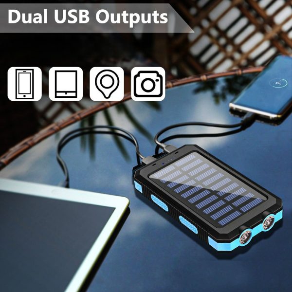 Best Gift, Solar Power 30000mAh Large Capacity Portable Charger - Image 3