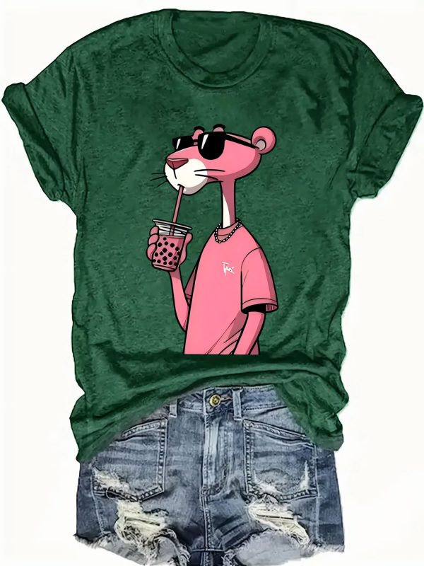 Pink Panther Print Polyester