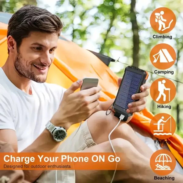 Best Gift, Solar Power 30000mAh Large Capacity Portable Charger - Image 13