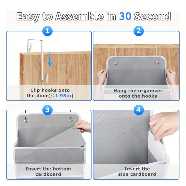 Multi-Use Storage 3-Tier Non-Woven Fabric Hanging Storage Organizer - Image 9