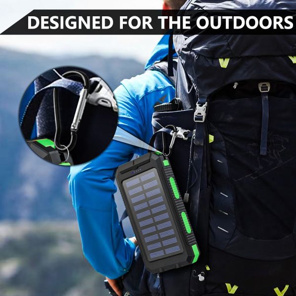 Best Gift, Solar Power 30000mAh Large Capacity Portable Charger - Image 5