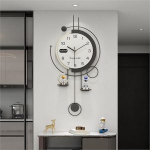 Modern Wall Clock for Living Room Decor Large Decorative Wall Clock Non Ticking