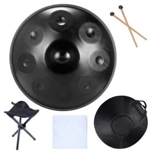 Handpan Drums Sets D Minor 18 inches Steel Hand Drum with Soft Hand Pan Bag
