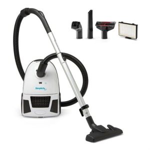 Bagged 10 Amp Canister Vacuum Cleaner with HEPA Media Bag and Filter